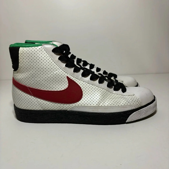 Nike Blazer Spike Lee Brooklyn White Black Sneakers Shoes 316664-161 Mens Sz 7.5 - Picture 1 of 9